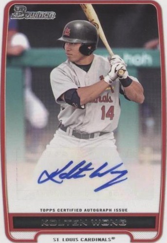 2012 Bowman - Kolten Wong #BPA-KW