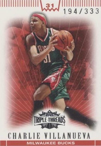 2007-08 Topps Triple Threads - Charlie Villanueva #46