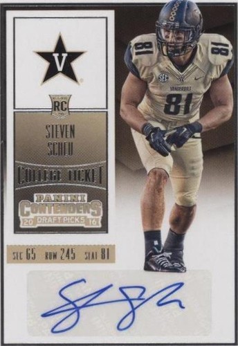 2016 Panini Contenders Draft Picks Steven Scheu #196