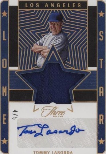 2023 Panini Three and Two - Tommy Lasorda #LSS-TL