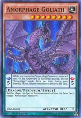Amorphage Goliath SHVI-EN031 Super Rare Shining Victories 1st Ed Yu-Gi-Oh TCG