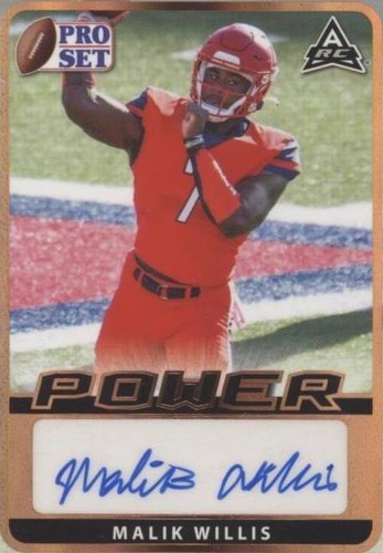 2021 Leaf Pro Set Power Malik Willis #BA-MW1