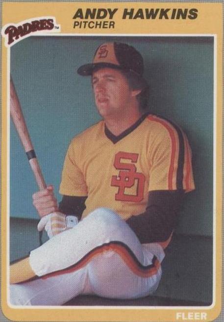 Fleer 1985 - Andy Hawkins #36