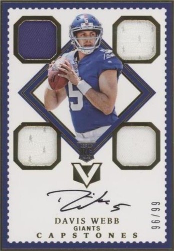 2017 Panini Vertex Davis Webb #106