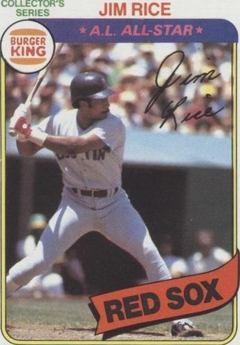 1980 Topps Burger King Pitch, Hit & Run - Jim Rice #20