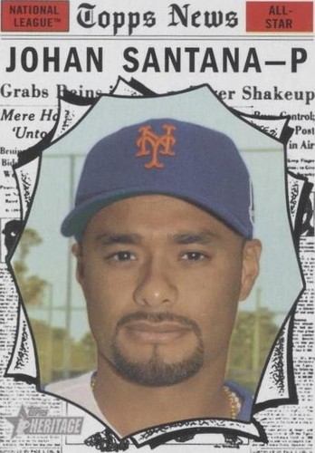 2010 Topps Heritage - Johan Santana #498