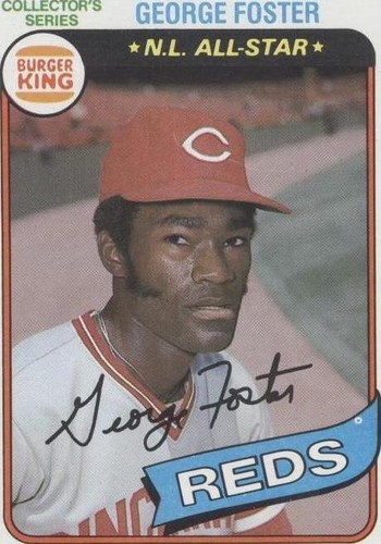1980 Topps Burger King Pitch, Hit & Run - George Foster #15