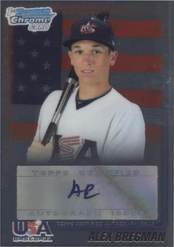2010 Bowman Draft Picks & Prospects - Alex Bregman #USAA-5