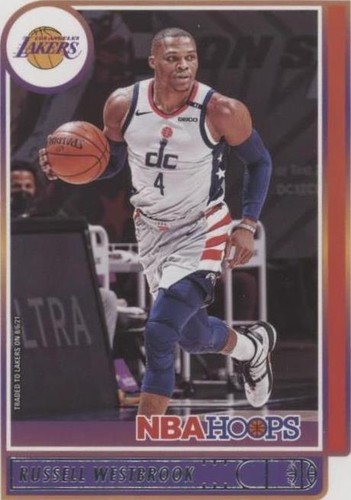 Russell Westbrook Auto NBA カード Russell Westbrook #90 BLUE 2021-22 Panini NBA Hoops Basketball