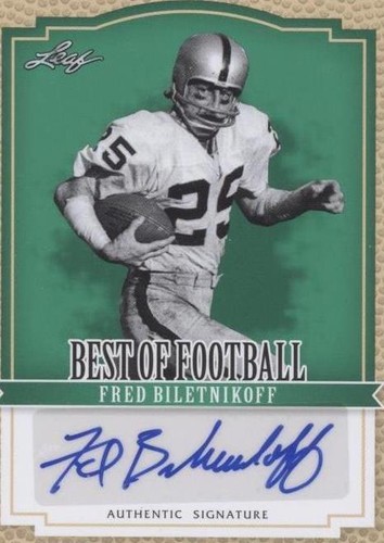 2012 Leaf Best of Football Fred Biletnikoff #BA-FB1