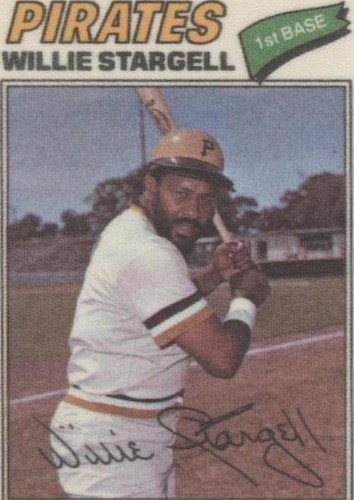 1977 Topps Baseball Patches Cloth Stickers - Willie Stargell #45