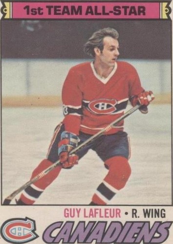 1977/78 O-PEE-CHEE NHL HOCKEY CARD #214 GUY LAFLEUR RB EXNM