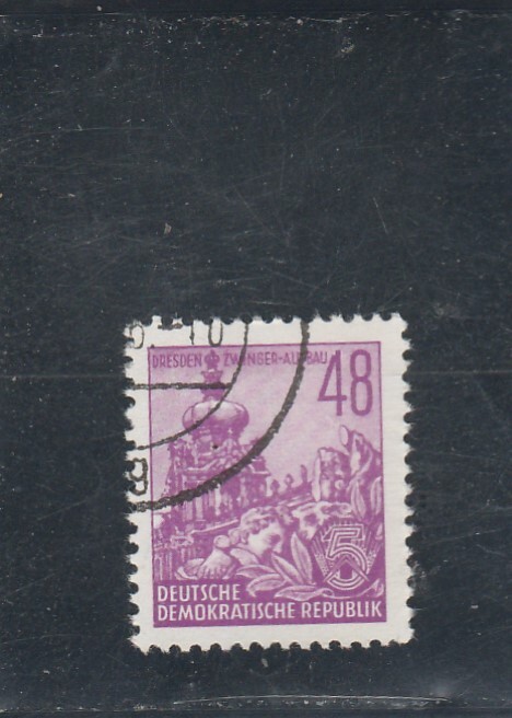 L6961 Allemagne Rda Timbre NÂ° Y&T 121 De 1953 