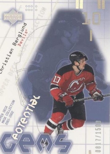 2001-02 Upper Deck Mask Collection - Christian Berglund #153