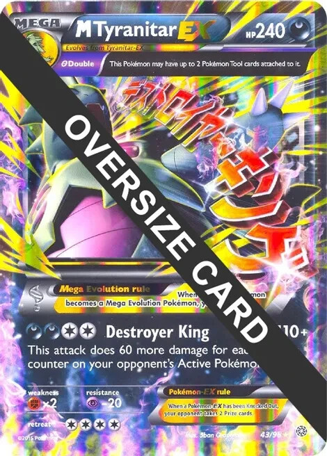ポケモンカードゲーム M Tyranitar EX 43/98 Mega Tyranitar EX Mega M Tyranitar EX ULTRA RARE 43/98 XY Ancient Origins