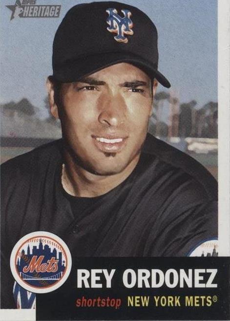 2002 Topps Heritage - Rey Ordonez #385