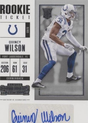 2017 Panini Contenders Quincy Wilson #111
