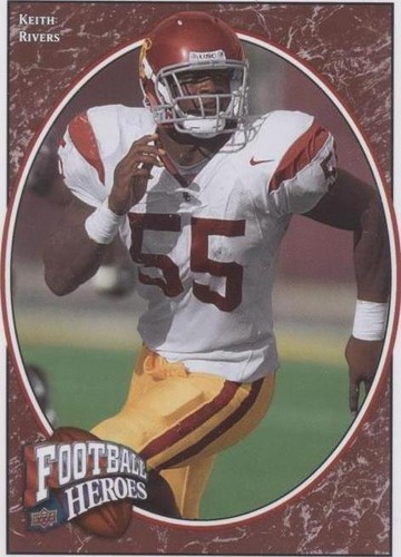 2008 Upper Deck Football Heroes Keith Rivers #166