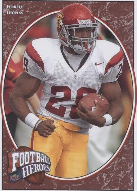 2008 Upper Deck Football Heroes Terrell Thomas #195