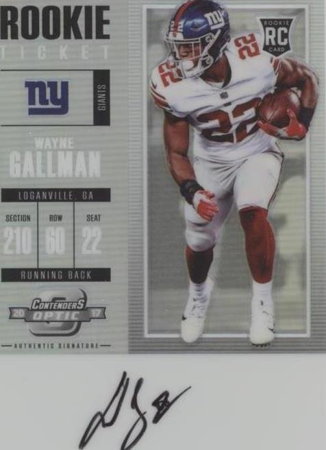 2017 Panini Contenders Optic Wayne Gallman #116
