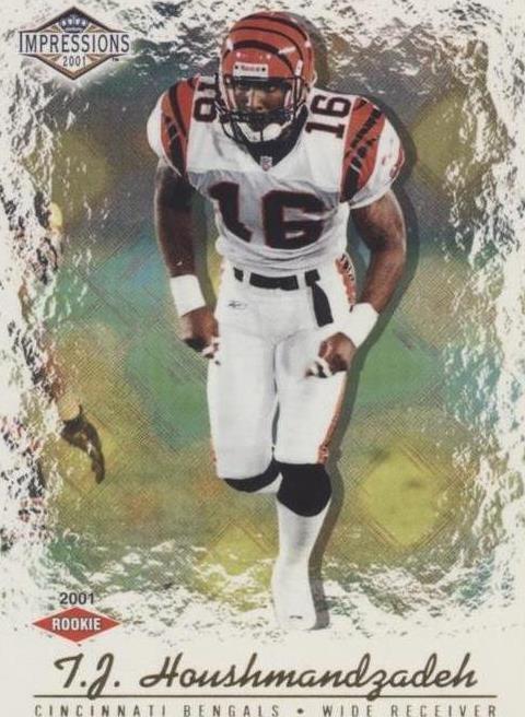 2001 Pacific Impressions - T.J. Houshmandzadeh #162 Red Back /280 (RC ...