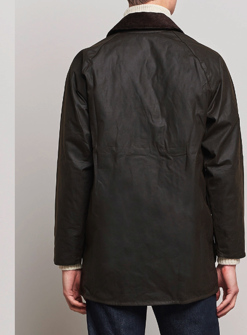 Pre-owned Barbour Beaufort Waxed Jacket In Sage Msrp$495 Rugged & Sophisticated U.k. Made