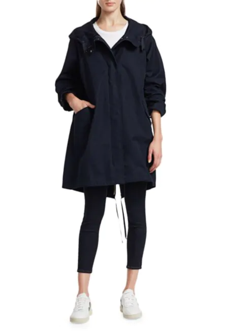【関税＆送料込み】Max Mara Cotton Canvas Raincoat NEW NAVY Max Mara Treated Cotton Raincoat MAXMARA | eBay