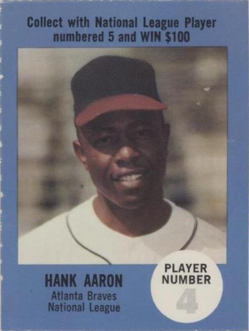 Atlantic Oil Play Ball Contest 1968 - Hank Aaron #4