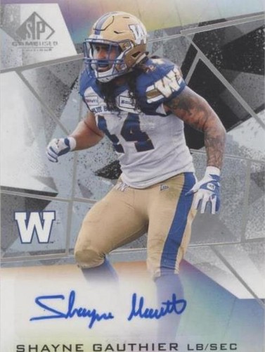 2021 SP Game Used Edition CFL Shayne Gauthier #A-SG