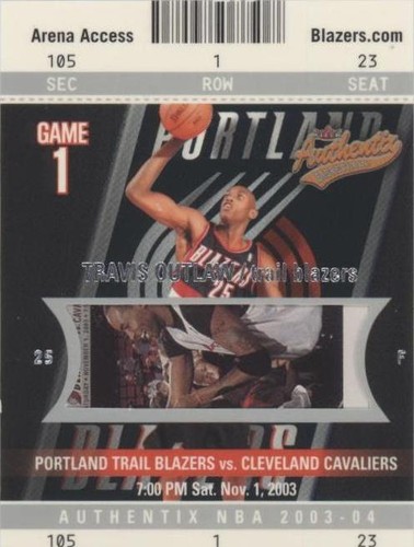 2003-04 Fleer Authentix - Travis Outlaw #105