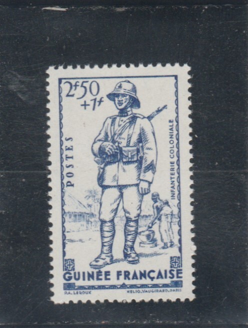 L7273 Guinee Timbre NÂ° Y&T 171 De 1941 