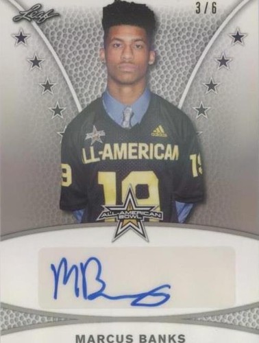 2019 Leaf Metal U.S. Army All-American Bowl Marcus Banks #TA-MB2