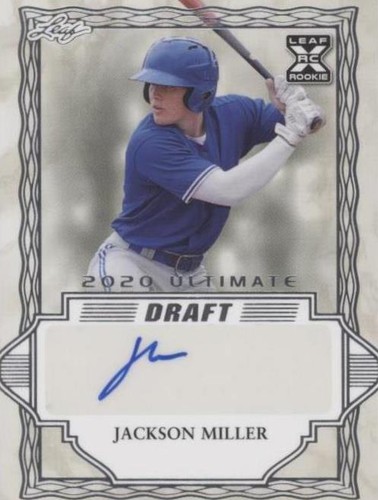 2020 Leaf Ultimate Draft - Jackson Miller #BA-JM1