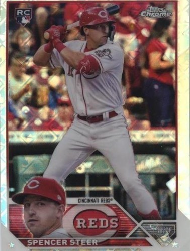 2023 Topps Chrome Logofractor Edition - Spencer Steer #146
