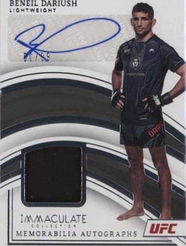 2023 Panini Immaculate Collection UFC - Beneil Dariush #MA-BDR