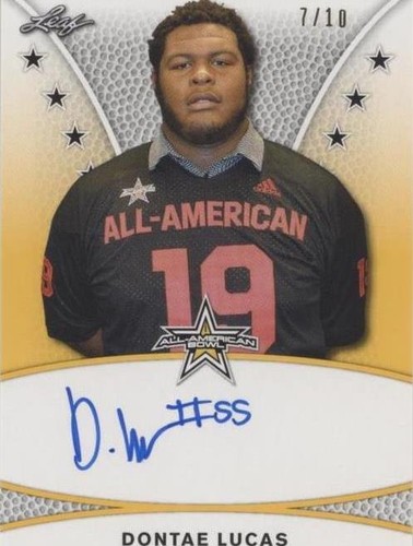 2019 Leaf Metal U.S. Army All-American Bowl Dontae Lucas #TA-DL2