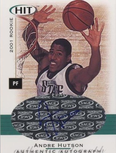 2001-02 SAGE Hit - Andre Hutson #A34