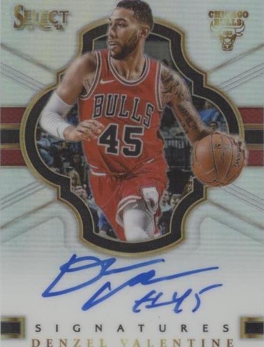 2017-18 Panini Select - Denzel Valentine #SIG-DV