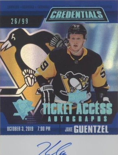 2019-20 Upper Deck Credentials - Jake Guentzel #TAA-JG