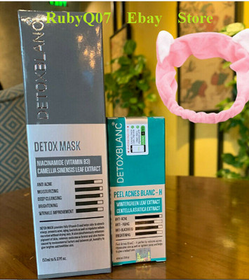 1 Combo DetoxBlanc- Detox mask and Peel Acnes Blanc-H Serum tri mun