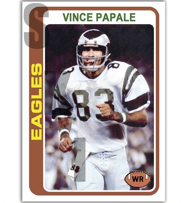 1978 STCC #534 Vince Papale Philadelphia Eagles Invincible Custom