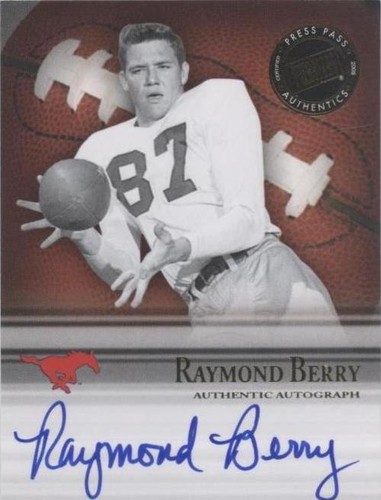 2008 Press Pass Legends Bowl Edition Raymond Berry #SS-RB