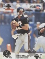 1992 Sport Decks Team NFL Star Cards Playing Cards Chris Miller #7C