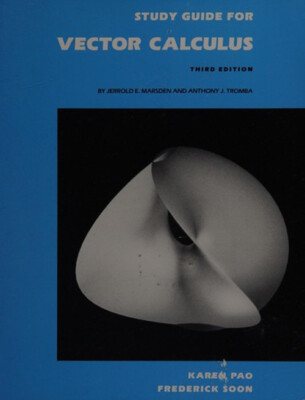 Study Guide Vector Calculus Hardcover Jerrold E. Marsden