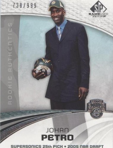2005-06 SP Game Used Edition - Johan Petro #134