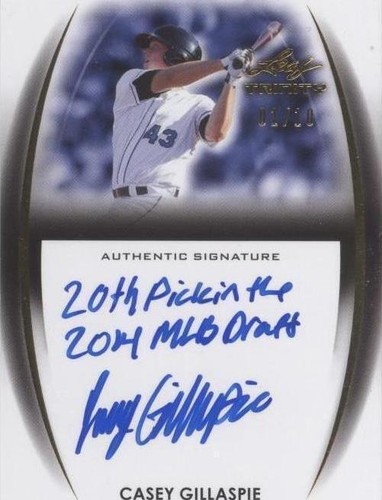 2014 Leaf Trinity - Casey Gillaspie #A-CG1