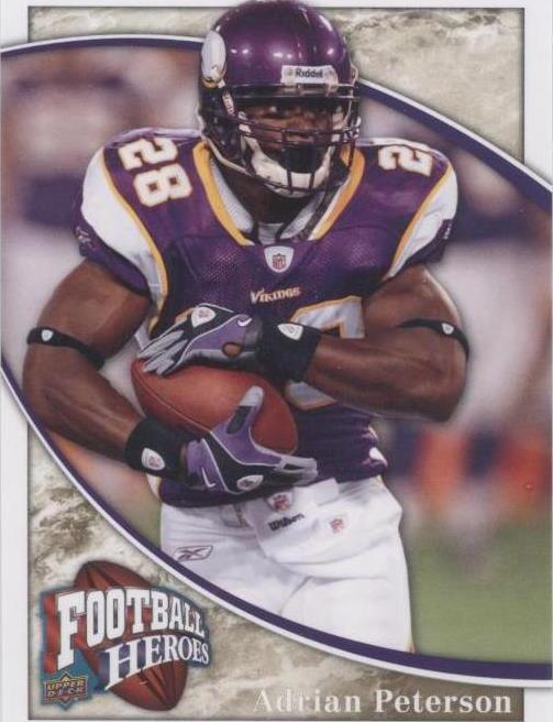 2009 Upper Deck Football Heroes Adrian Peterson #51