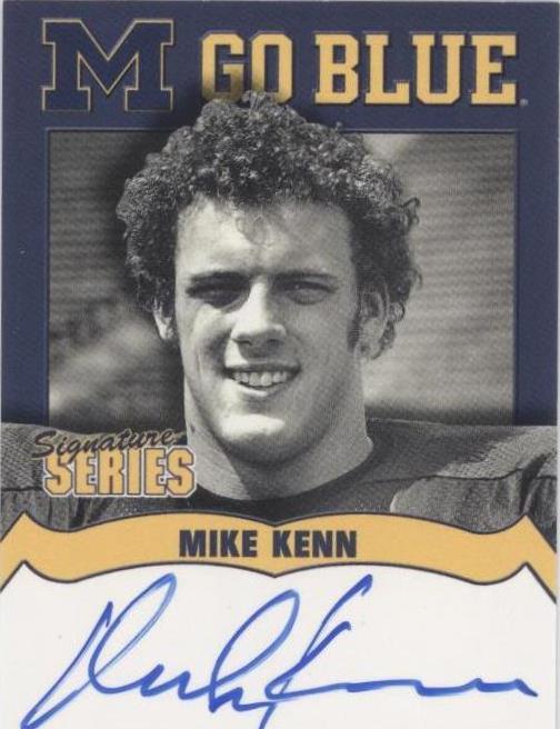 2002 TK Legacy Michigan Wolverines Mike Kenn #MGB24