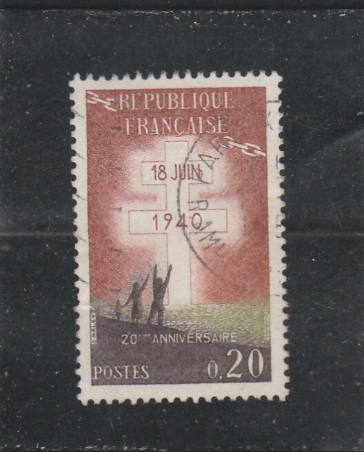 L6567 France Timbre NÂ° Y&T 1234 De 1960 