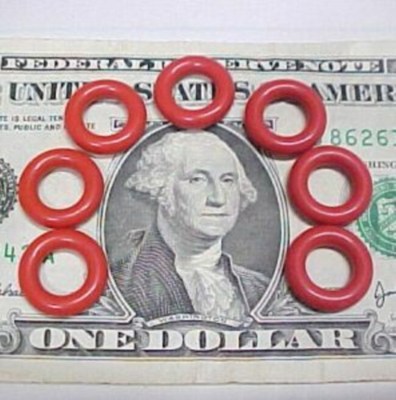 Lot of 100 Trelleborg Rubber ORings O-Rings, Seals Gaskets Salvage Freight New